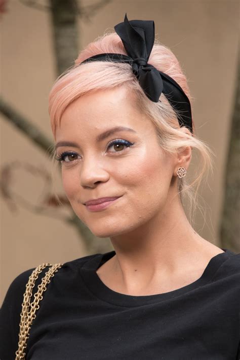 Lilly Allen at 2018 Chanel show in Paris 